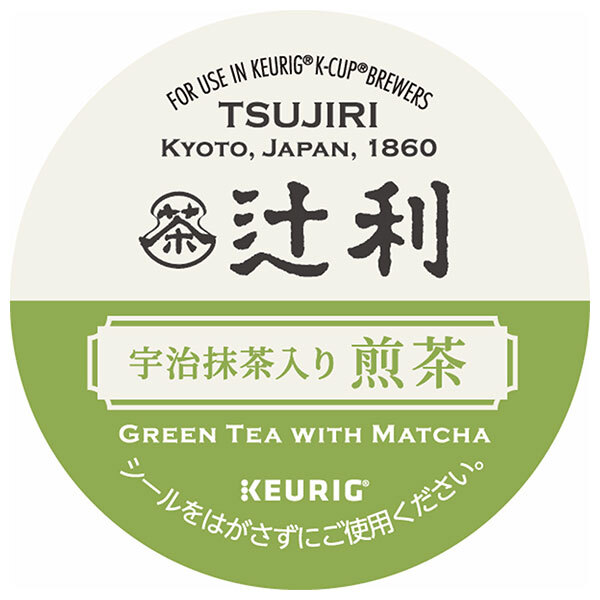 ユニカフェ キューリグ専用カートリッジ K-Cupパック 辻利 宇治抹茶入り煎茶 12P×8箱入×(2ケース)｜ 送料無料 抹茶 宇治抹茶 煎茶 緑茶 コーヒーカプセル カートリッジ Kカップ KEURIG