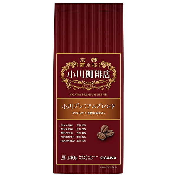 小川珈琲 小川プレミアムブレンド 豆 140g×5袋入×(2ケース)｜ 送料無料 嗜好品 レギュラー コーヒー類 豆 珈琲