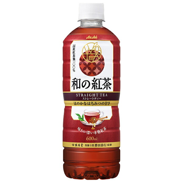 アサヒ飲料 和の紅茶 ストレートティー ～国産はちみつ仕立て～ 600mlペットボトル×24本入×(2ケース)｜ 送料無料 紅茶 国産茶葉 蜂蜜