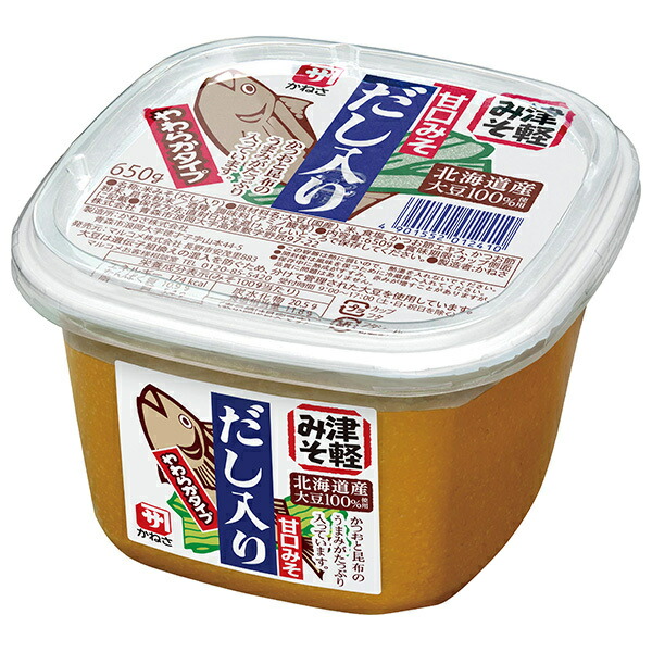 マルコメ 甘口みそ だし入り 650g×8個入×(2ケース)｜ 送料無料 味噌 一般食品 調味料 まるこめ