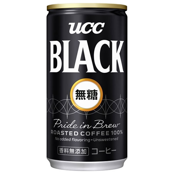 UCC BLACK(ブラック)無糖 185g缶×30本入×(2ケース)｜ 送料無料 ucc ブラック無糖 BLACK 無糖