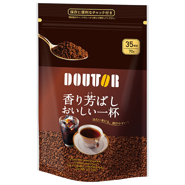 ドトールコーヒー 香り芳ばしおいしい一杯 70g袋×24袋入×(2ケース)｜ 送料無料 嗜好品 インスタントコーヒー 珈琲 袋