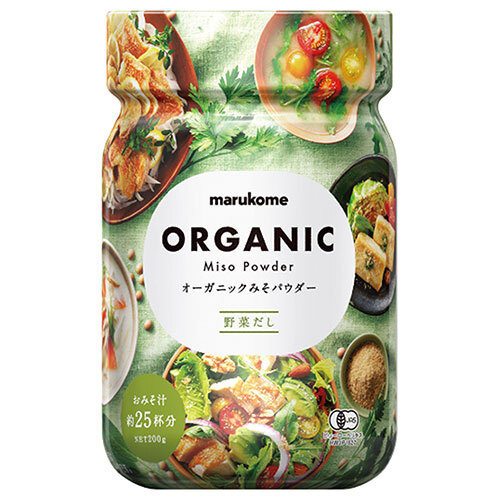 マルコメ オーガニックみそパウダー 野菜だし 200g×6本入×(2ケース)｜ 送料無料 調味料 味噌 粉末 まるこめ