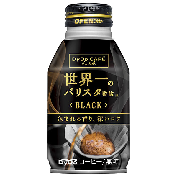 ダイドー ダイドーカフェラボ ブラック 世界一のバリスタ監修 260gボトル缶×24本入×(2ケース)｜ 送料無料 珈琲 無糖 ボトル缶 缶コーヒー コーヒー