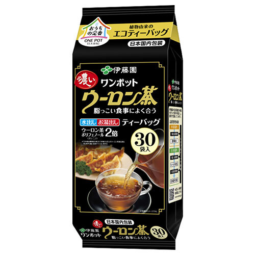 伊藤園 ワンポットエコティーバッグ濃いウーロン茶 30袋入×10個入×(2ケース)｜ 送料無料 ティーバック 烏龍茶 袋