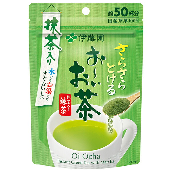 伊藤園 さらさらとける お～いお茶 抹茶入り緑茶 40g×6袋入×(2ケース)｜ 送料無料 抹茶 粉末 インスタント 嗜好品