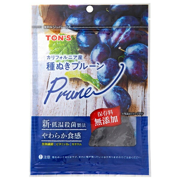 東洋ナッツ カリフォルニア産 種抜きプルーン 180g×10袋入×(2ケース)｜ 送料無料 プルーン 無添加 ドライフルーツ 果実 おつまみ