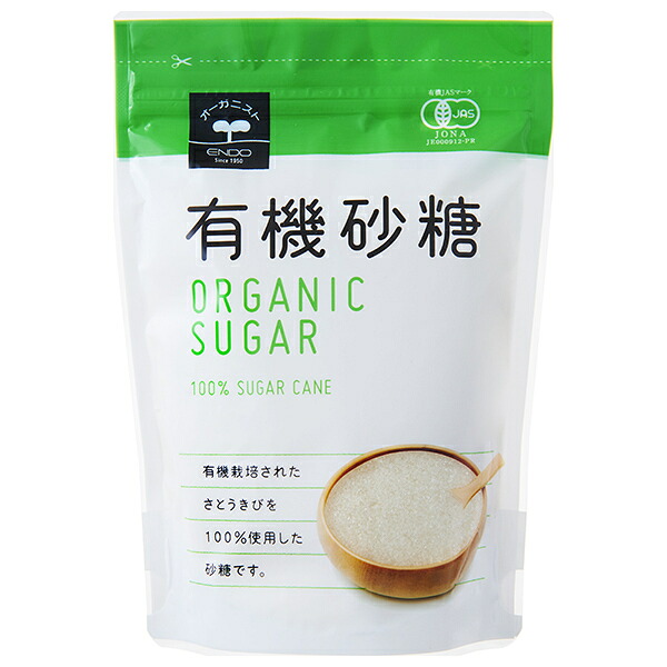 遠藤製餡 有機砂糖 400g×24袋入×(2ケース)| 送料無料 調味料 砂糖 シュガー お菓子作り|ドリンクマーケット