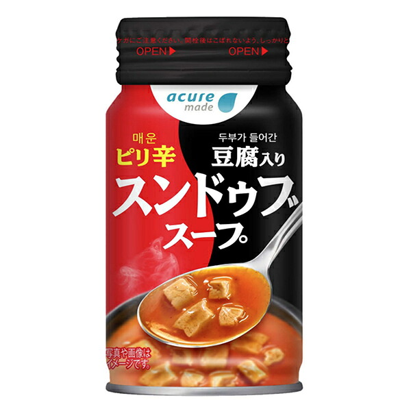 JR東日本 アキュアメイド スンドゥブスープ 170gボトル缶×30個入｜ 送料無料 即席 スープ スンドゥブ