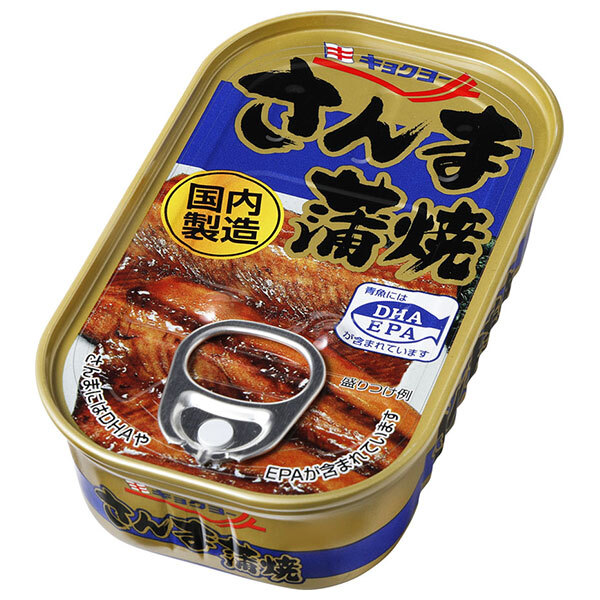 極洋 さんま蒲焼 100g&times;30個入&times;(2ケース)｜ 送料無料 缶詰 サンマ 秋刀魚 かば焼き 国内製造｜ドリンクマーケット