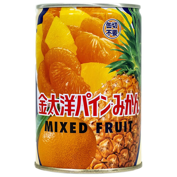 太洋食品 パイン・みかん 425g缶×24本入｜ 送料無料 缶詰 フルーツ くだもの 缶切不要