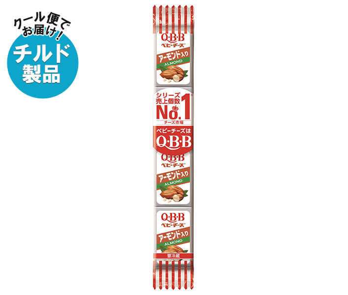QBB アーモンド入りベビーチーズ 54g(4個)×25個入×(2ケース) チルド 冷蔵品｜ 送料無料 チルド商品 チーズ 六甲バター プロセスチーズ