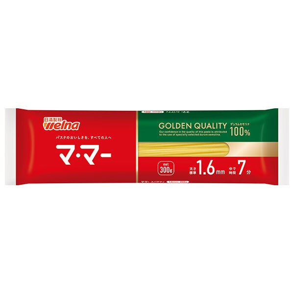 日清製粉ウェルナ マ・マー スパゲティ 1.6mm 300g&times;40袋入&times;(2ケース)｜ 送料無料 一般食品 パスタ麺 乾麺 ママー｜ドリンクマーケット