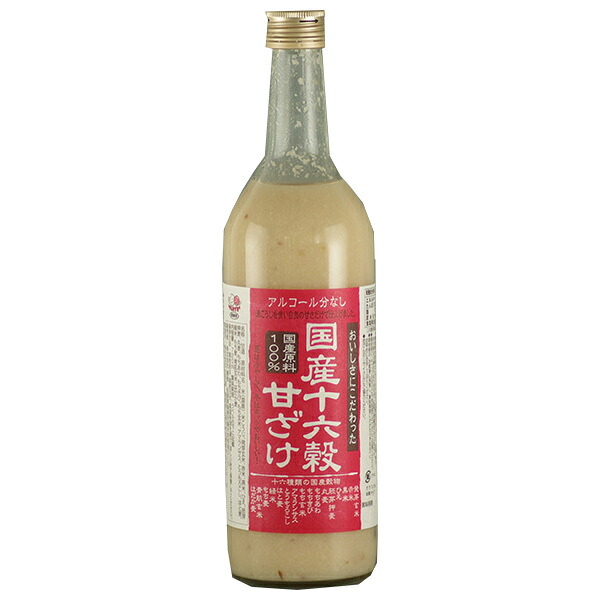 種商 国産十六穀甘ざけ 720ml瓶&times;6本入&times;(2ケース)｜ 送料無料 甘酒 HOT用 瓶｜ドリンクマーケット