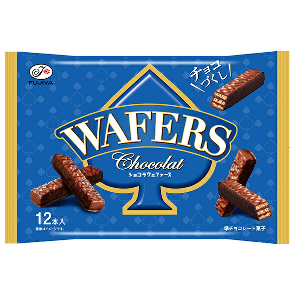 不二家 ショコラウェファース 12本×18袋入×(2ケース)｜ 送料無料 お菓子 おやつ チョコレート ウエハース