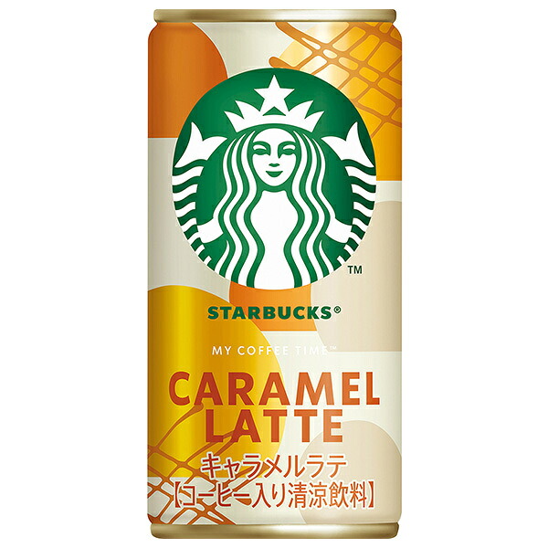 サントリー スターバックス MY COFFEE TIME キャラメルラテ 185g缶×30本入×(2ケース)｜ 送料無料 珈琲 コーヒー カフェラテ MYCOFFEETIME キャラメル