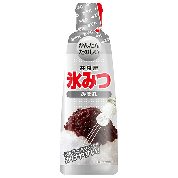 井村屋 氷みつ みぞれ 330g×24本入×(2ケース)｜ 送料無料 シロップ 氷蜜 かき氷 カキ氷