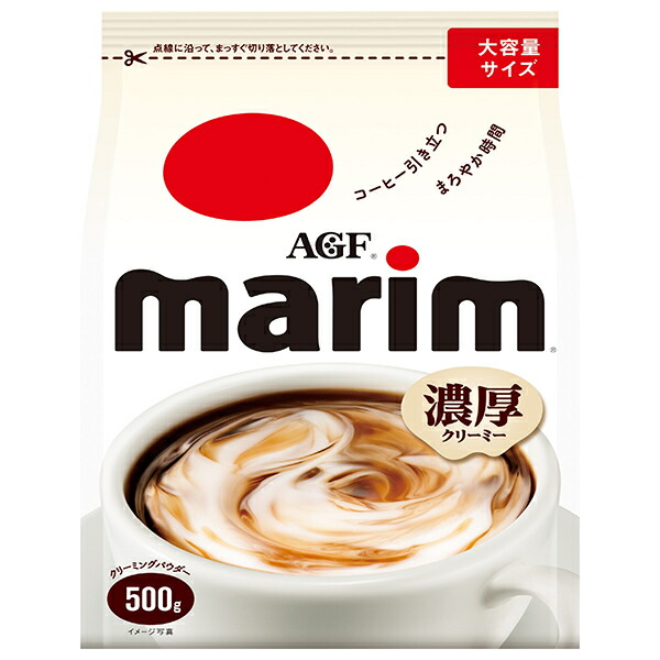 AGF マリーム 500g×12袋入×(2ケース)｜ 送料無料 嗜好品 クリーミングパウダー marim クリーム