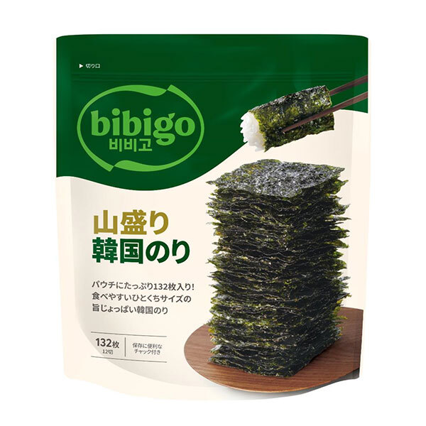 CJジャパン 山盛り韓国のり 12切(132枚)&times;20袋入｜ 送料無料 一般食品 海苔 のり 乾物 ふりかけ｜ドリンクマーケット