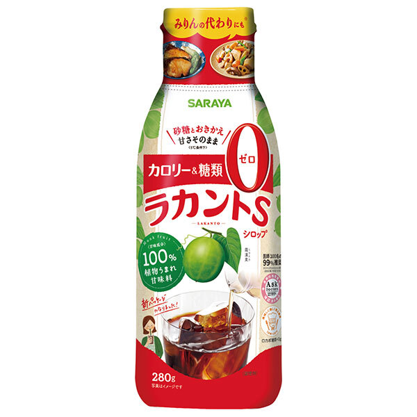 サラヤ ラカントSシロップ 280g&times;12本入&times;(2ケース)｜ 送料無料 一般食品 甘味料 カロリーゼロ 糖質制限｜ドリンクマーケット