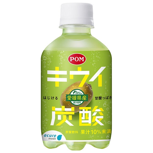 JR東日本 アキュアメイド キウイ 炭酸 280mlペットボトル×24本入×(2ケース)｜ 送料無料 キウイ 炭酸 PET 果汁 ジュース フルーツ