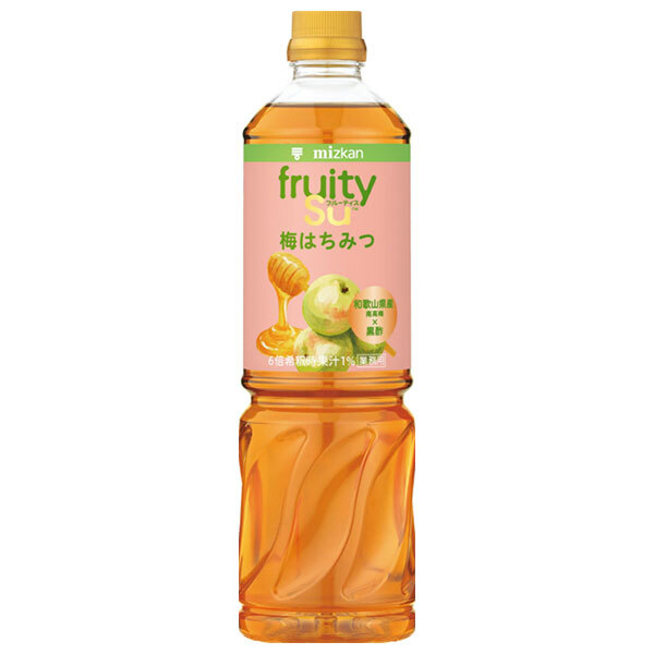 ミツカン 業務用 フルーティス 黒酢 梅はちみつ 6倍濃縮タイプ 1000mlペットボトル×8本入×(2ケース)| 送料無料 MIZKAN 黒酢飲料 食酢 PET 希釈用|ドリンクマーケット