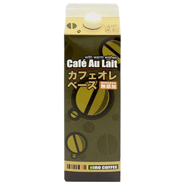 ヒロコーヒー カフェオレベース 1000ml紙パック&times;12本入｜ 送料無料 カフェオレ コーヒー 希釈用｜ドリンクマーケット