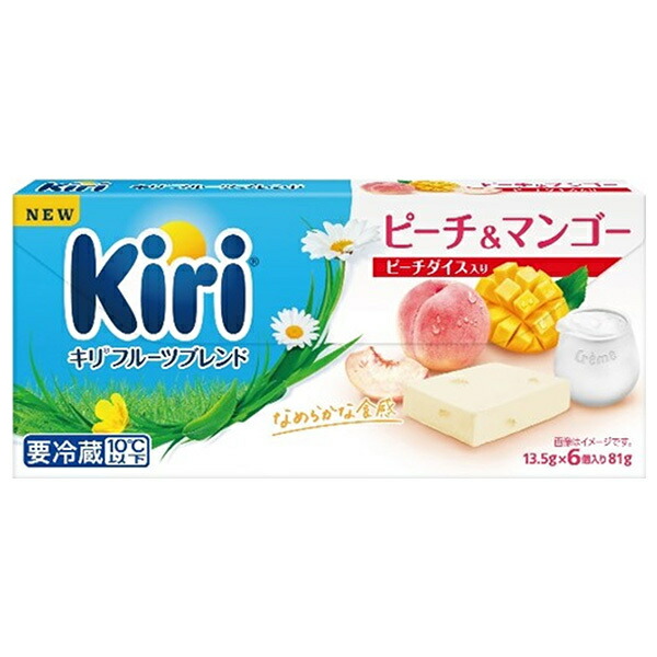 伊藤ハム キリ フルーツブレンド ピーチ&マンゴー 81g×12個入×(2ケース) メーカー 問屋直送| 送料無料 チーズ キリ フルーツ|ドリンクマーケット