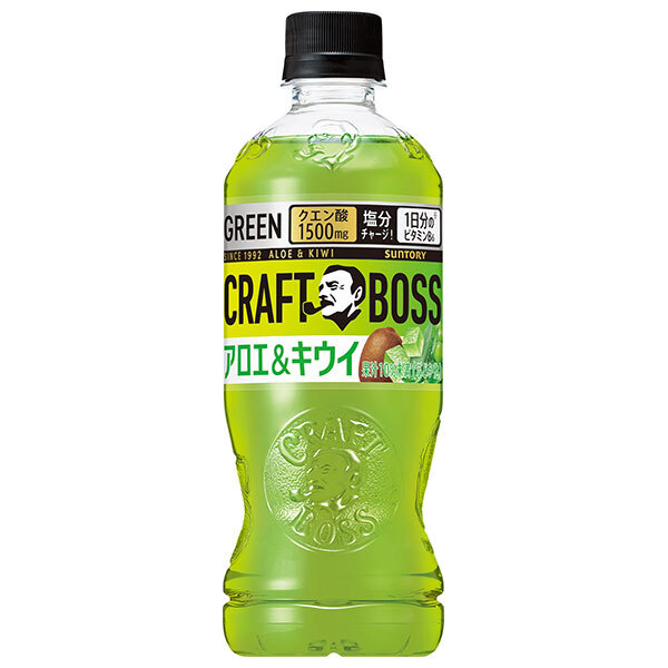 サントリー クラフトボス アロエ&キウイ【手売り用】 500mlペットボトル×24本入×(2ケース)｜ 送料無料 boss 果汁飲料 アロエ ミックス キウイ