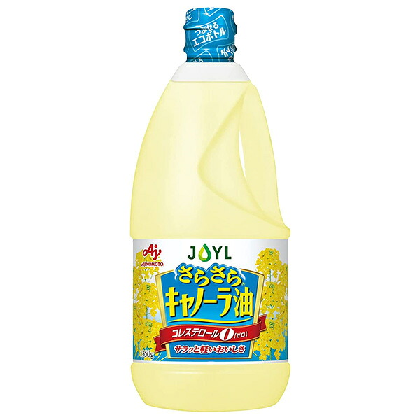 J-オイルミルズ AJINOMOTO さらさらキャノーラ油 1350g&times;6本入&times;(2ケース)｜ 送料無料 味の素 キャノーラ 油 調味料 栄養機能食品｜ドリンクマーケット
