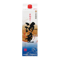 【!!送料無料!!】鹿児島 濱田酒造 海童 黒麹 本格芋焼酎 ２５度 1.8Ｌパック（1800ｍｌ）１ケース（6本入）｜ドリンク専門店 雫