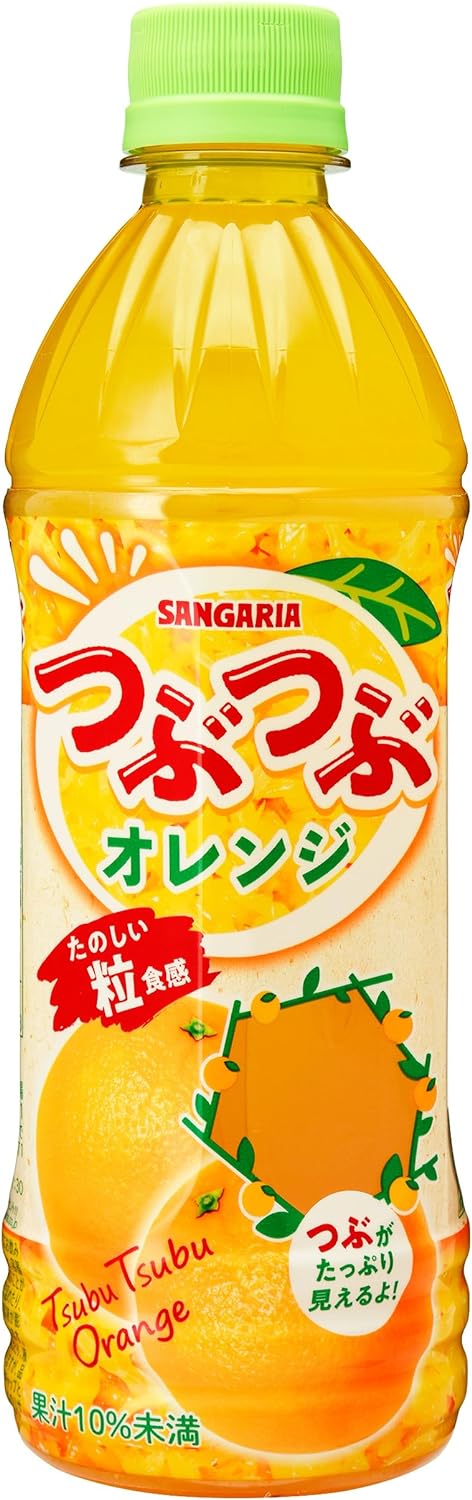 楽天市場】サンガリア つぶつぶ オレンジ 500mlペットボトル 1ケース24本セット 送料無料 オレンジジュース みかん みかんジュース 果汁 果肉  フルーツ おれんじ ソフトドリンク おすすめ 美味しい まとめ買い ギフト プレゼント 贈り物 お祝い 内祝い お返し 誕生日 ...