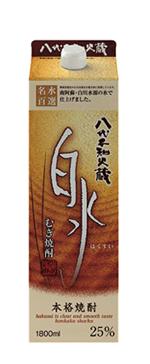 【送料無料】キリンビール 八代不知火蔵 むぎ焼酎 白水 ２５度 1.8Ｌ １ケース6本