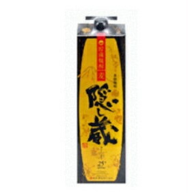 【・送料無料】濱田酒造 隠し蔵 本格麦焼酎 ２５度 1.8Ｌパック １ケース（６本入）