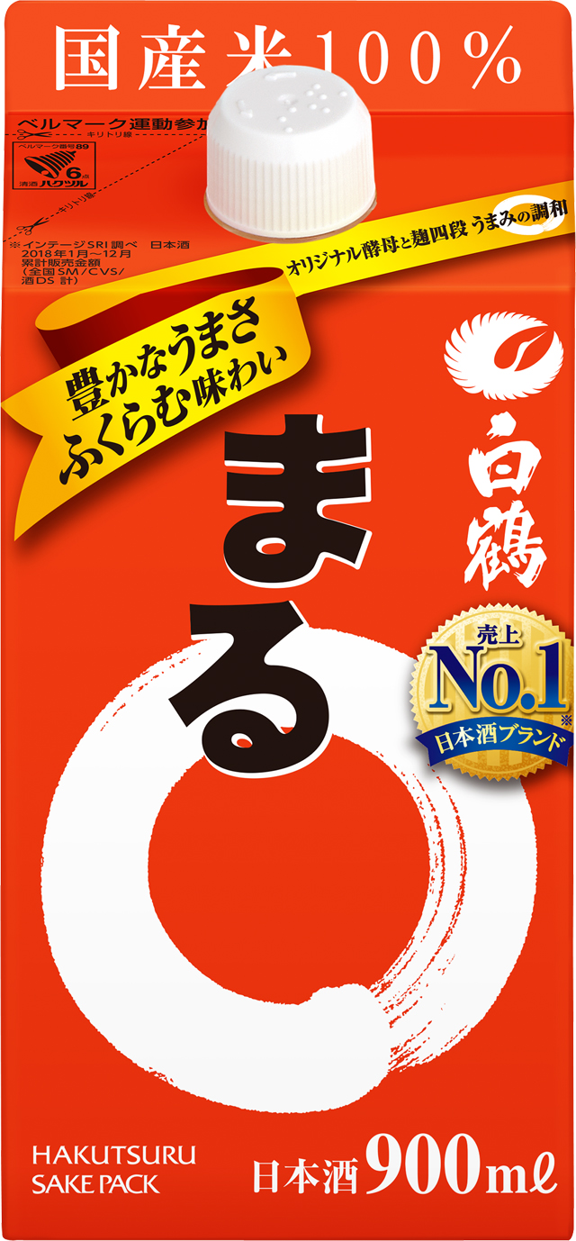 楽天市場 白鶴酒造 白鶴サケパックまる 日本酒 900ml １ケース 6本入 ドリンク専門店 雫