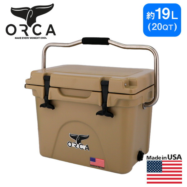 ホワイト】ORCAオルカ クーラーボックス20QT 約19L | verdadcre.com