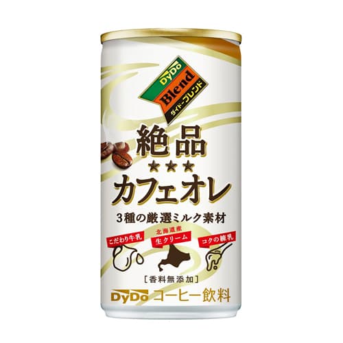 ダイドーブレンド 絶品カフェオレ 185g 90缶 珈琲 コーヒー 缶珈琲 カフェ オレ カフェ オ レ ミルクのおいしさを引き立たせるオリジナルブレンド 商品名にかけて 缶珈琲 Diasaonline Com