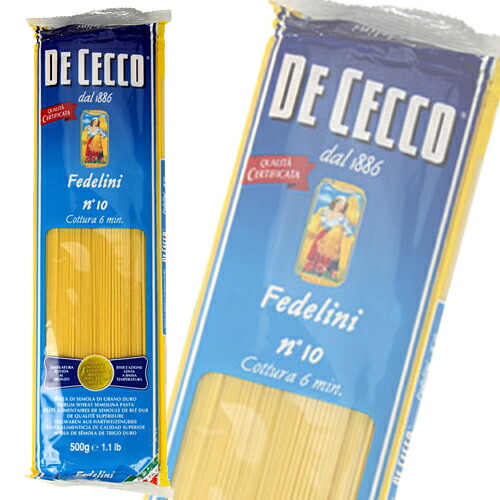 ディチェコ No.10 フェデリーニ 500g×24袋[ DE CECCO 業務用 ]<br>【送料無料】