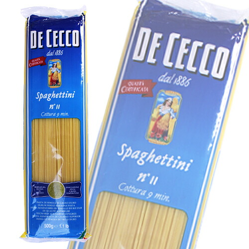 ディチェコ No.11 スパゲッティーニ 500g×24袋 送料無料 / パスタ DE CECCO 業務用 <br>【送料無料】