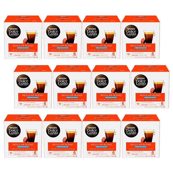 ネスカフェ ドルチェグスト 専用カプセル レギュラーブレンド カフェインレス ×12箱【3～4営業日以内に出荷】【送料無料】ネスレ ネスカフェ コーヒー ホットコーヒー 11,224円