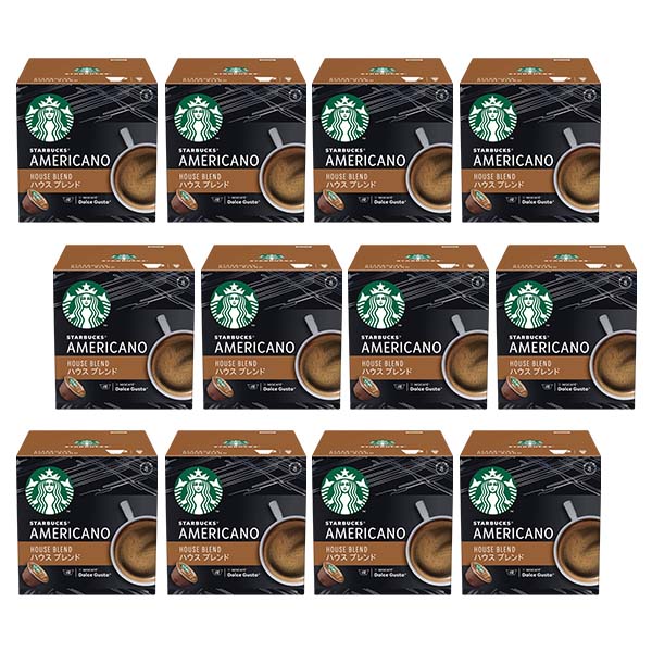 ネスカフェ ドルチェグスト 専用カプセル スターバックス ハウスブレンド ×12箱【3～4営業日以内に出荷】【送料無料】ネスレ ネスカフェ コーヒー ホットコーヒー スタバ