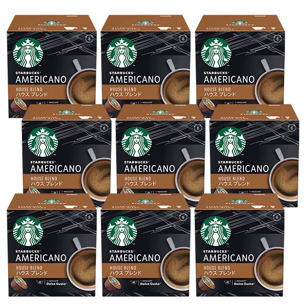 ネスカフェ ドルチェグスト 専用カプセル スターバックス ハウスブレンド ×9箱【3～4営業日以内に出荷】【送料無料】ネスレ ネスカフェ コーヒー ホットコーヒー スタバ