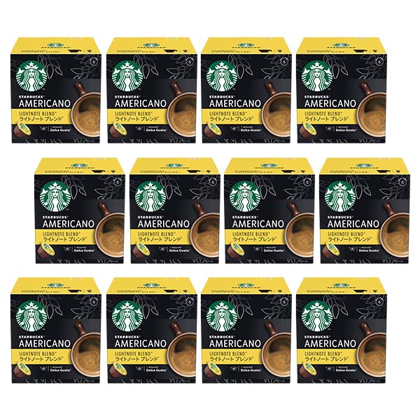 ネスカフェ ドルチェグスト 専用カプセル スターバックス ライトノートブレンド ×12箱【3～4営業日以内に出荷】【送料無料】ネスレ ネスカフェ コーヒー ホットコーヒー スタバ