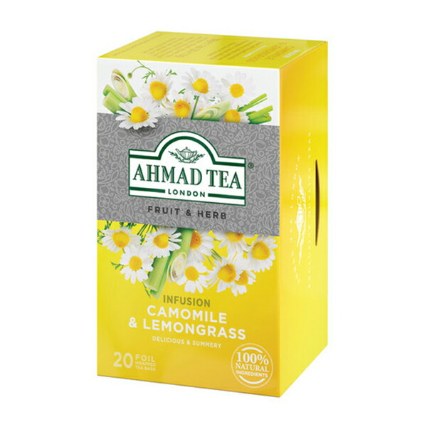 [送料無料]AHMAD TEA アーマッドティー ティーバッグ ハーブティー カモミール＆レモングラス 紅茶 フレーバーティー おうちカフェ×24箱（480袋） 茶葉 【3～4営業日以内に出荷】