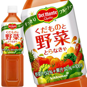デルモンテ くだものと野菜とらなきゃ 920gPET×24本［12本×2箱］［賞味期限