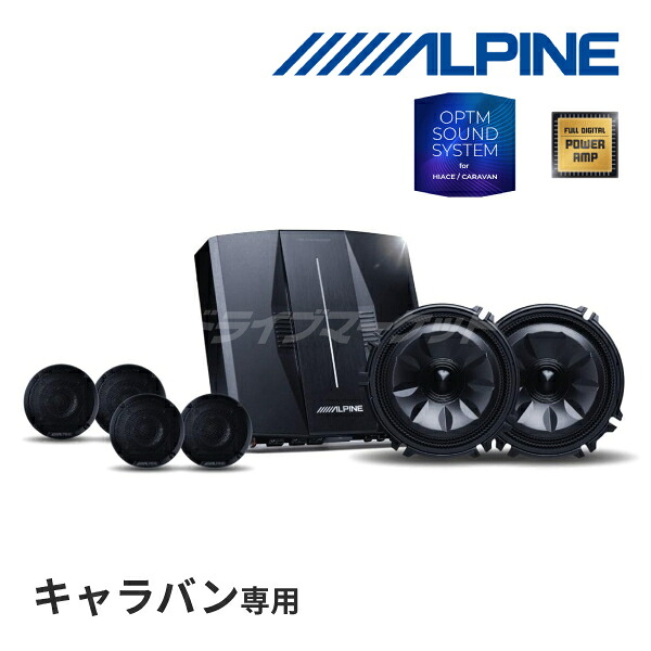 【初夏のﾄﾞｰﾝ!と全品超ﾄｸ祭】OPTM8-CV アルパイン OPTMサウンドシステム 26系 キャラバン専用 (ルーフスピーカー/ドアウーファー/8ch DSPアンプ) ALPINE【延長保証追加OK!!】｜ドライブマーケット