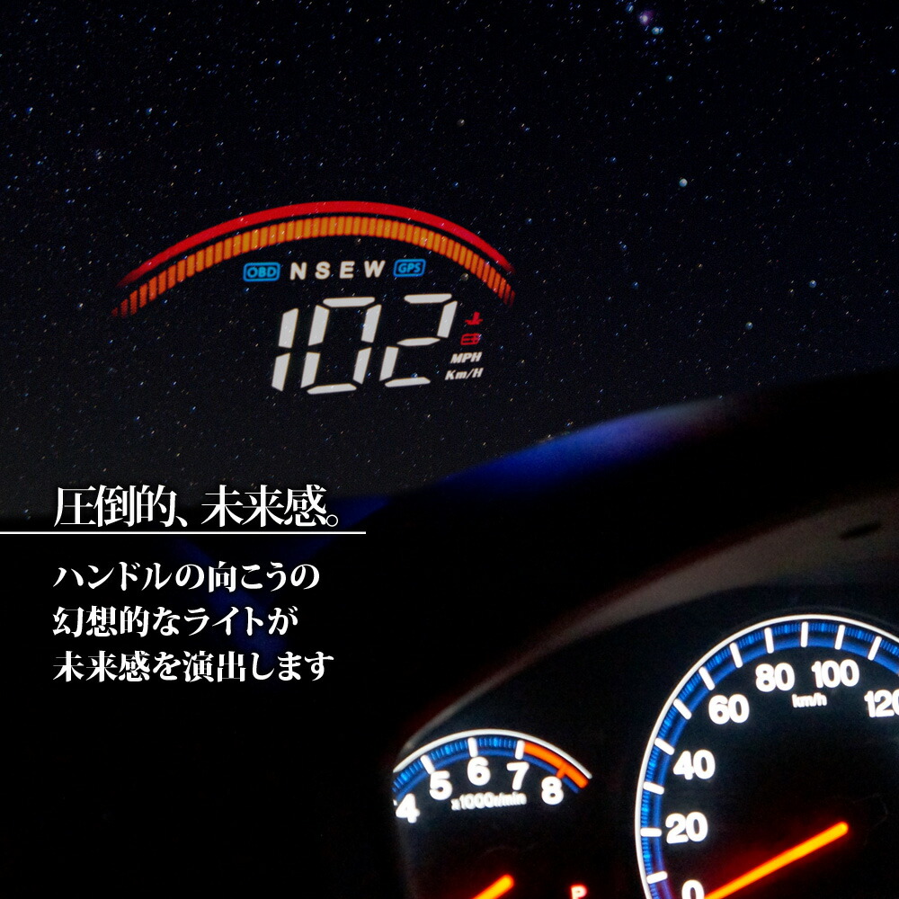 楽天市場 ヘッドアップディスプレイ 車 Hud Gps Obd2 全車種対応 日本語 説明書付き 後付け スピードメーター あす楽 送料無料 Hud353 ドライブワールド