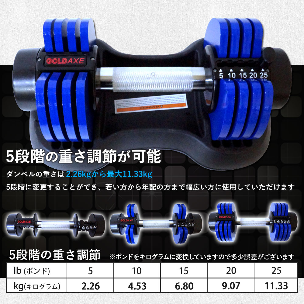 楽天市場 ダンベル 可変式 2個セット 10kg セット アジャスタブル ダンベル 可変式ダンベル 筋トレ グッズ Goldaxe あす楽 送料無料 Xh737l 2 ドライブワールド