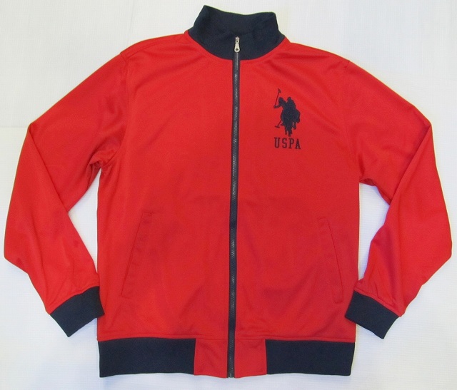 AE50)U.S.POLO ASSINワンポイント刺繍ジャージジャケット（108858K4)☆US購入B系HIPHOPカジュアルセレブ【送料無料】｜ＤＲ．ＪＡＫ