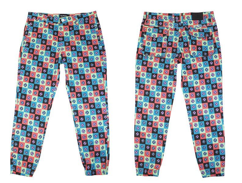 AH74)PINK DOLPHIN BLOCK JUMPERパンツ　ピンク★正規US購入B系ストリートカジュアル【送料無料】